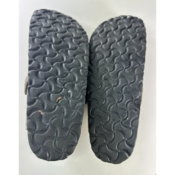Birkenstock Boston Shearling Suede Clog Slip On Sandals Gray 38 Unisex L7 M5 - Picture 15 of 16